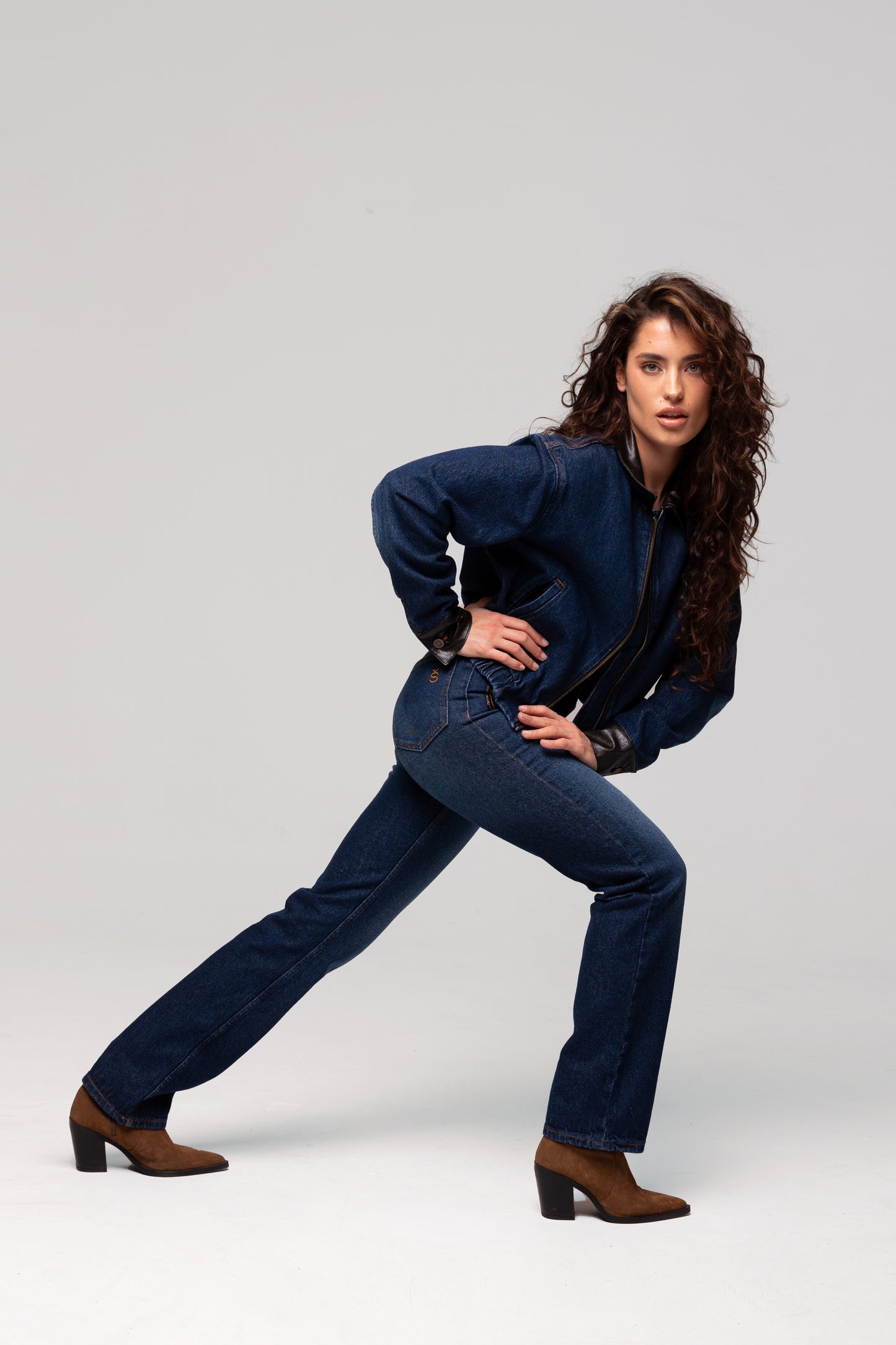 REGULAR FIT jeans - mid/high waist - blue