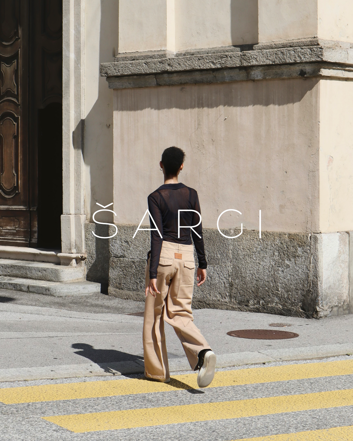 ŠARGI DAD - Mid-Rise Wide Leg jeans - beige - Šargi Official