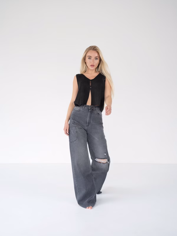 PALAZZO Jeans - grey